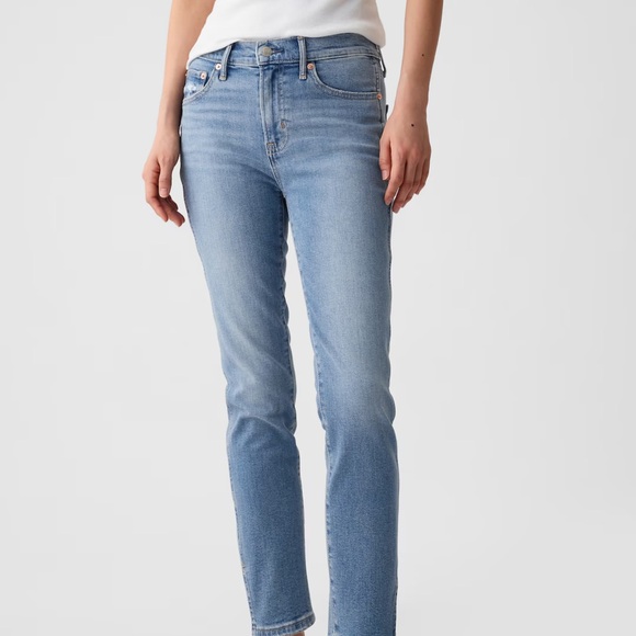 Gap Mid-Rise Split Hem Vintage Slim Jeans, Size 10Short - Picture 2 of 6